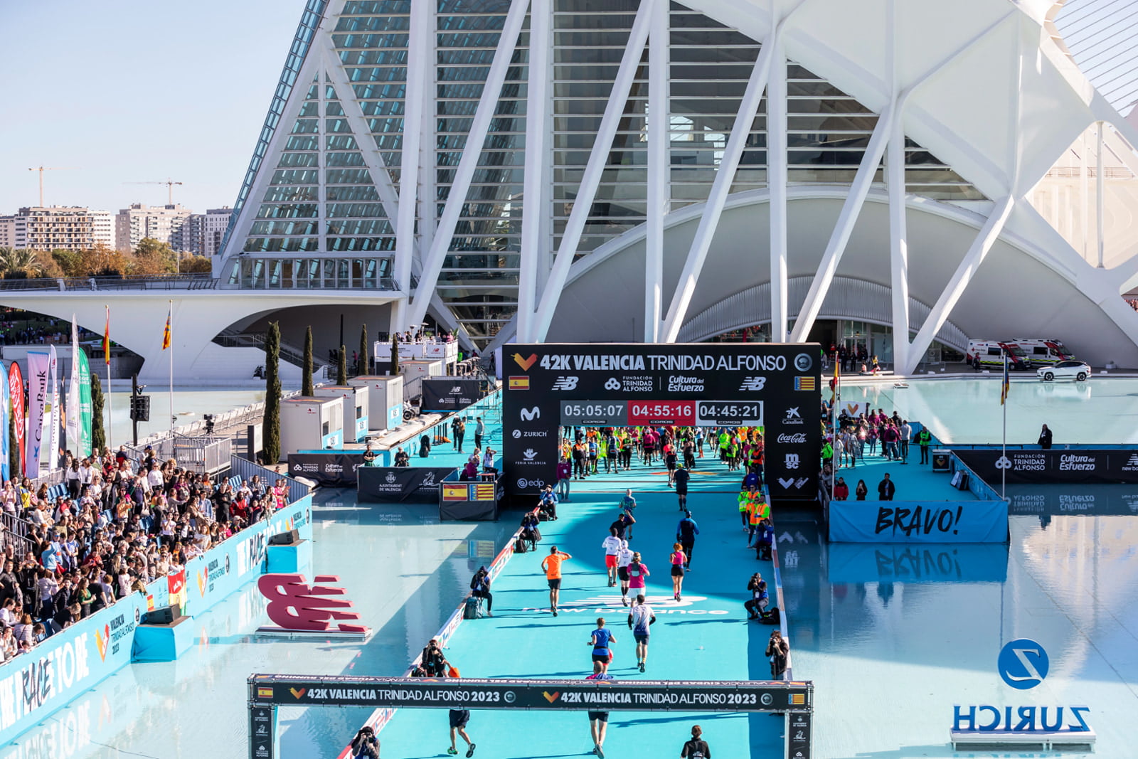 Meta del Maratón de Valencia