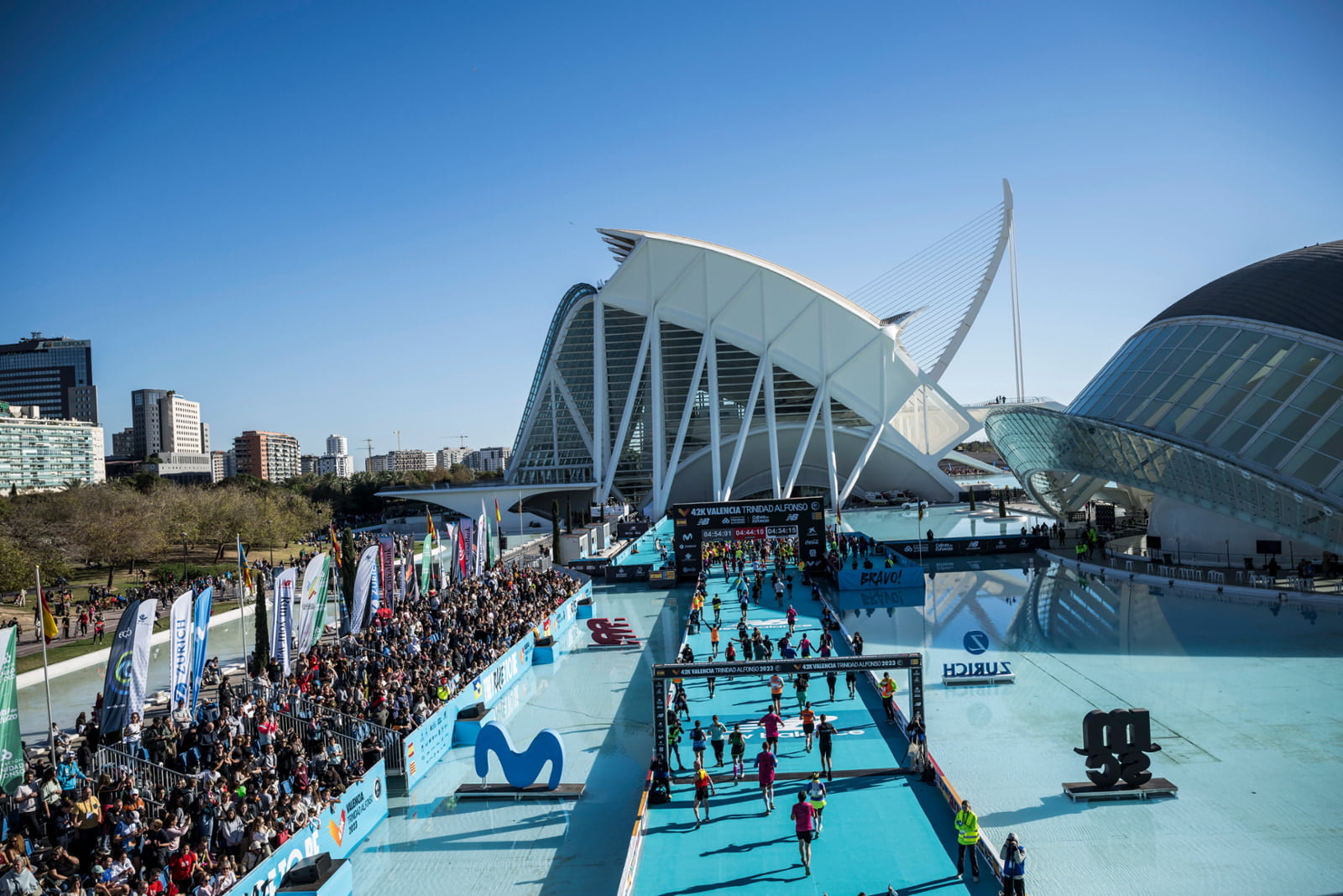 Meta del Maratón de Valencia