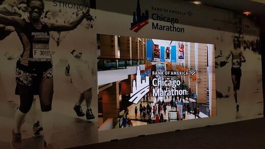 Entrada a la Expo del Maratón de Chicago