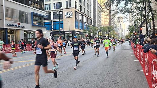 Los primeros kilómetros - Maratón de Chicago