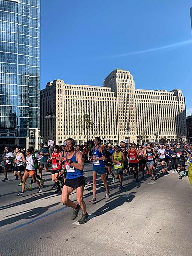 Corredores en Ruta - Maratón de Chicago