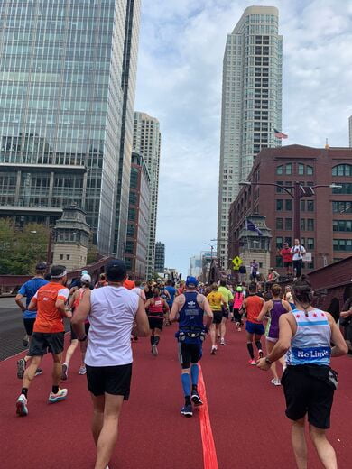 La ruta del maratón de Chicago