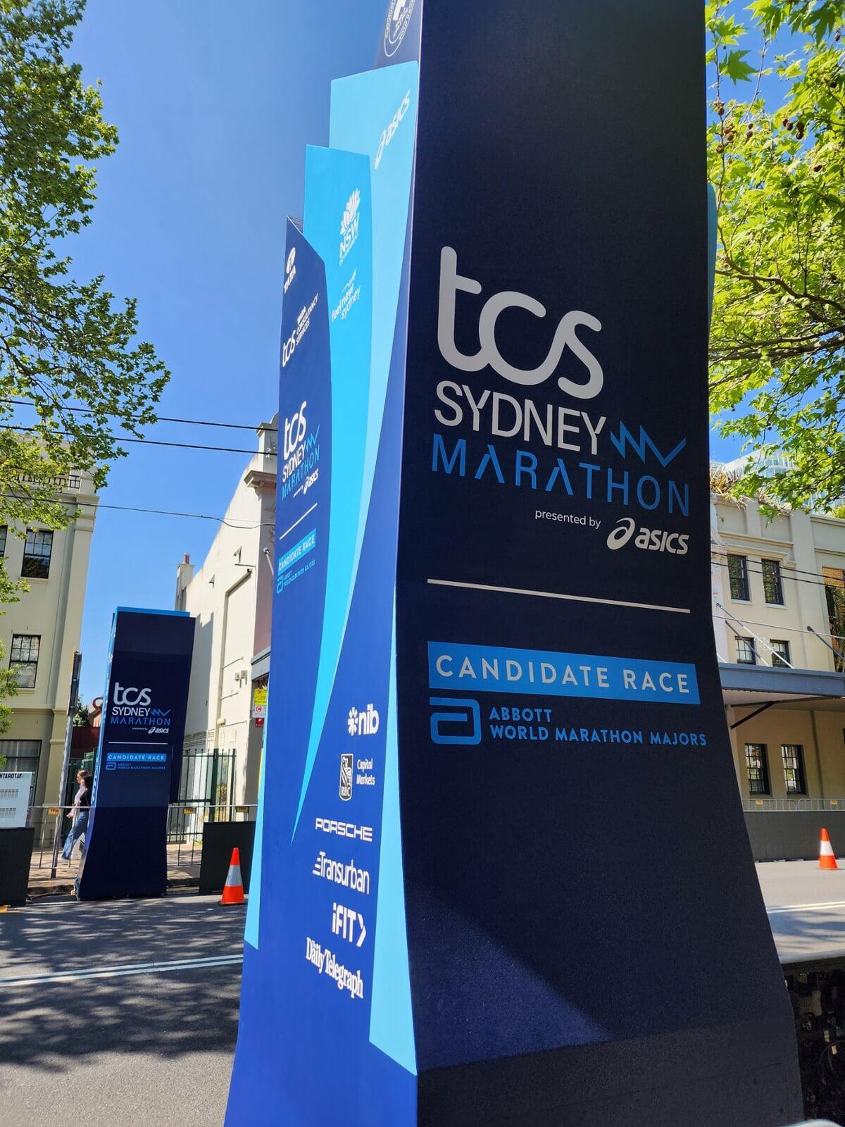 Start Line del Maraton de Sidney