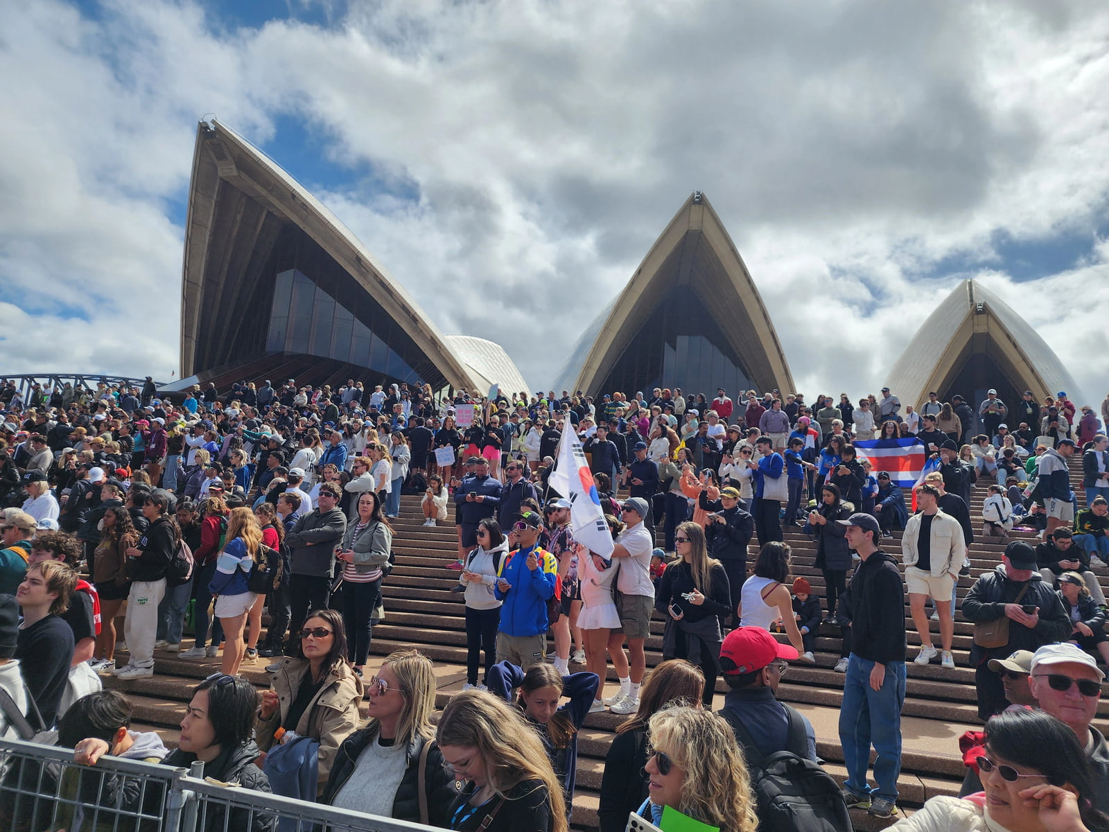 Espectadores en la Meta