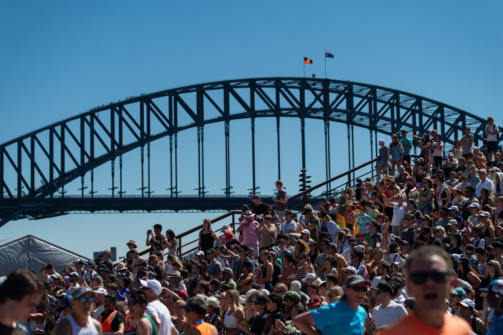 Espectadores en la zona de Meta