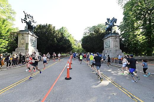 Corriendo a través de Prospect Park