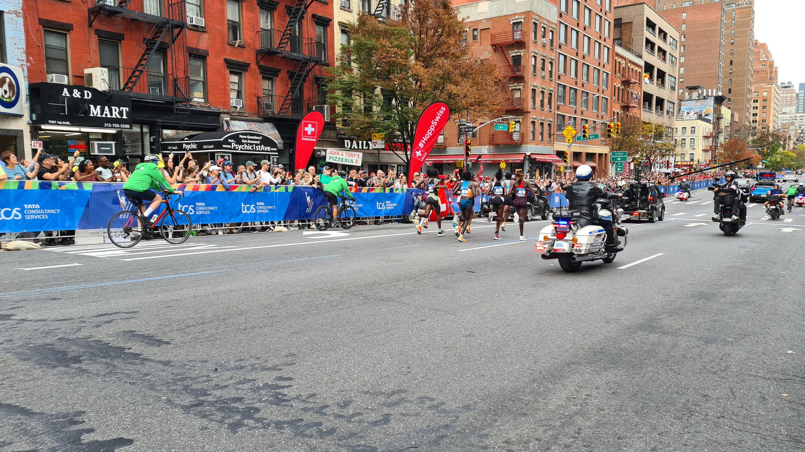 Elite field entrando a Manhattan